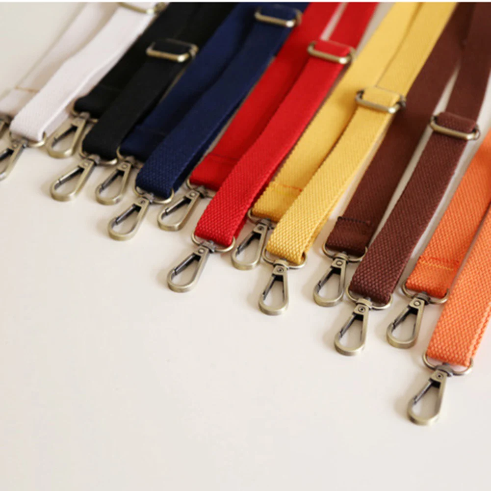 130cm Long Shoulder Bag Strap Canvas Gold Buckle Replacement Bag Strap for Bags Woman Messenger Accessories Bag Straps Handles