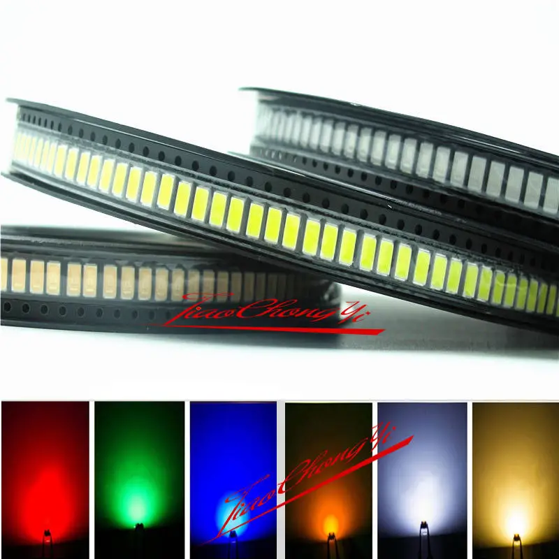 

500pcs high power 0.5w 1/2w SMD CHIP 5630/5730 red green blue yellow uv led