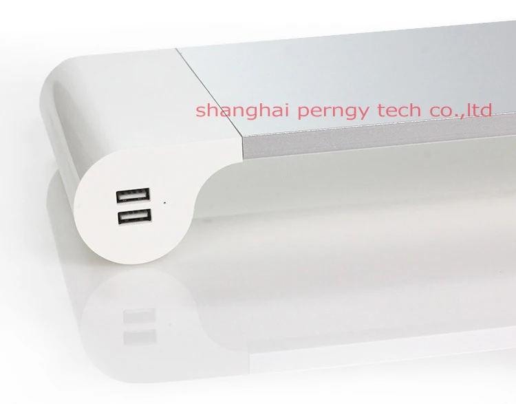 DL-TC1 الألومنيوم سطح المكتب رصد دفتر كمبيوتر محمول حامل الفضاء بار عدم الانزلاق مكتب الناهض مع 4 USB شاحن ل iMac ماك بوك برو