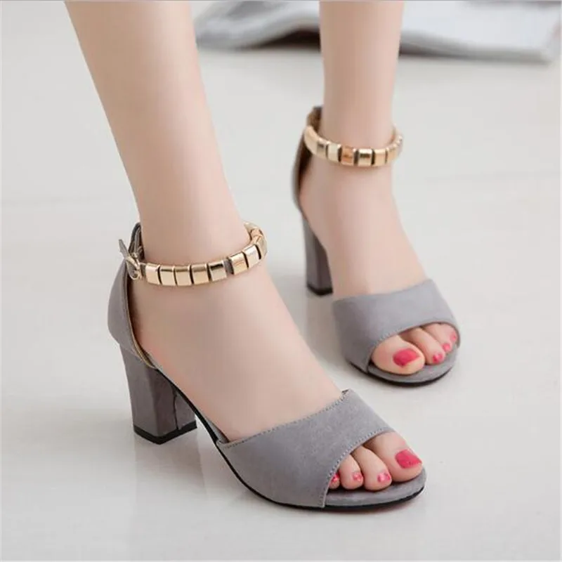 

New Korean version of the wild thick with pointed single shoes fashion comfortable high heels trend sexy high heels