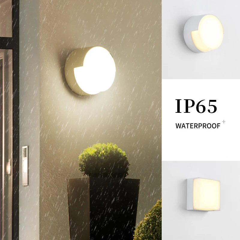 Luz LED de pared impermeable para exteriores, candelabro de pared para porche, jardín, balcón, patio, terraza, decoración, lámpara IP65, 5W