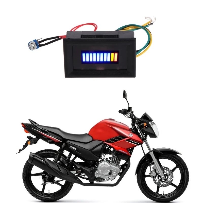 12V Universal Motorcycle Car Oil scale meter LED Oil Fuel level Gauge Indicator