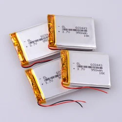 603443 3.7V 950Mah 583443 Polymer Lithium Ion/Li-Ion Batterij Voor Speelgoed, Power Bank, Gps, mp3, Mp4 603442 Dvr
