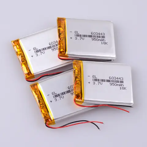 603443 3.7V 950mAH 583443 폴리머 리튬 이온 배터리 장난감, 보조베터리, GPS,mp3,mp4 603442 DVR