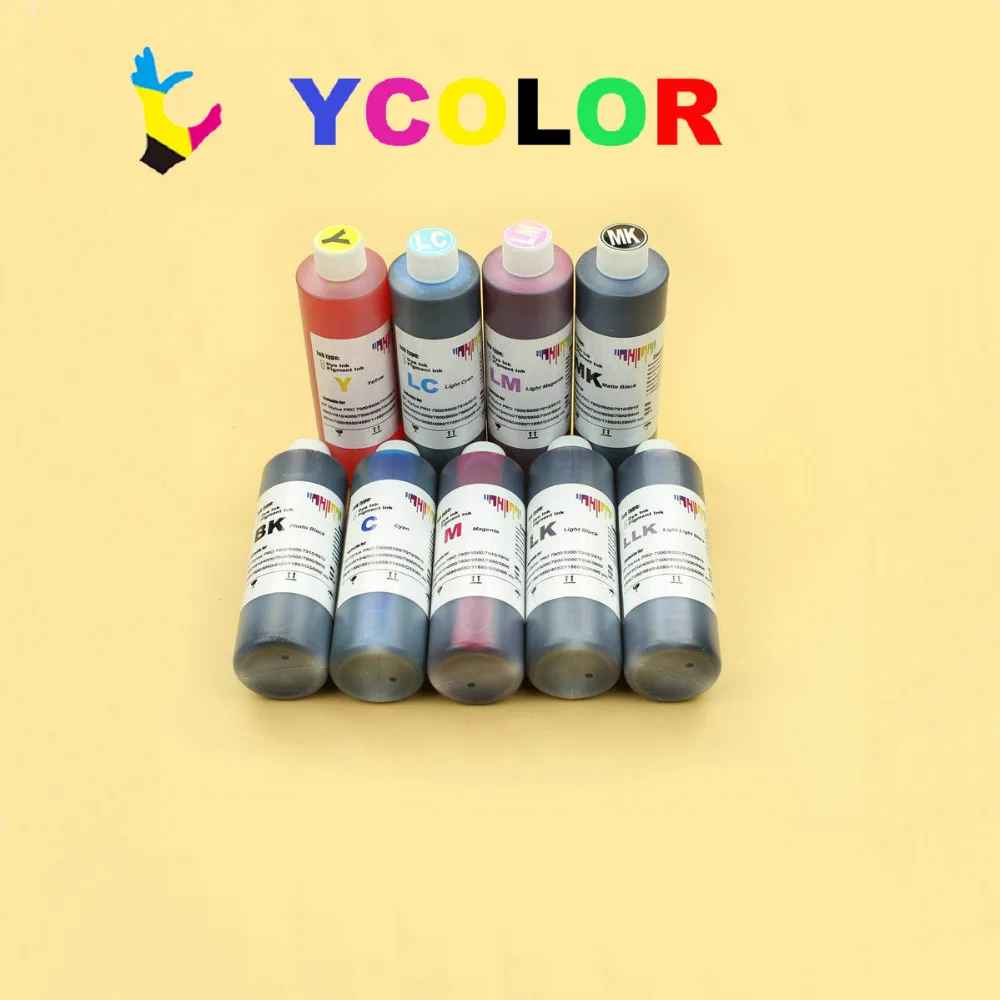 9 color/lot 250ml/bottle Universal Pigment ink for Epson Stylus pro 7890 7908 9890 9908 inkjet printer