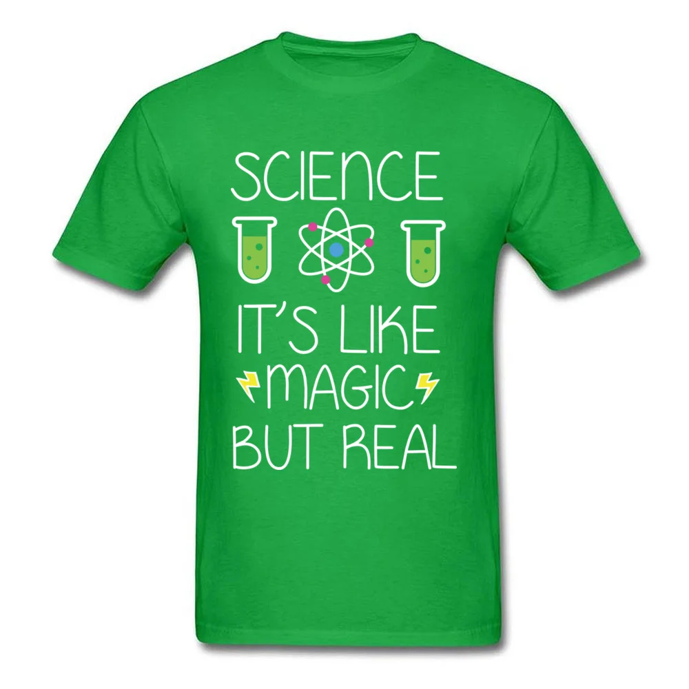 Science Its Like Magic But Real T-shirt Men Black T Shirt Organic Cotton Top Clothing Geek Style Summer College Tshirts