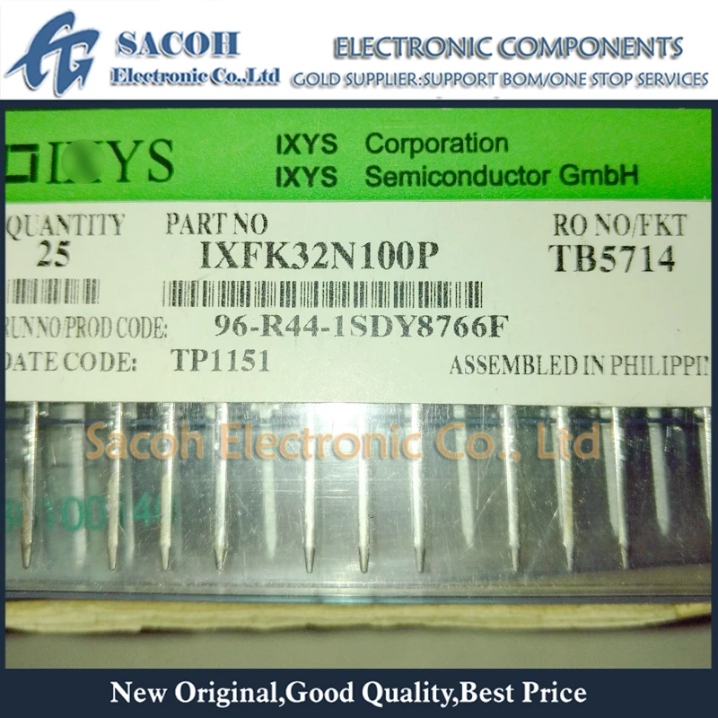 MOSFET de potência polar, Original, IXFK32N100P, IXFK32N100, IXFK32N100Q3, IXFK30N100Q2, IXFK30N110P, TO-264, 32A, 1000V, Novo, 2 peças por lote