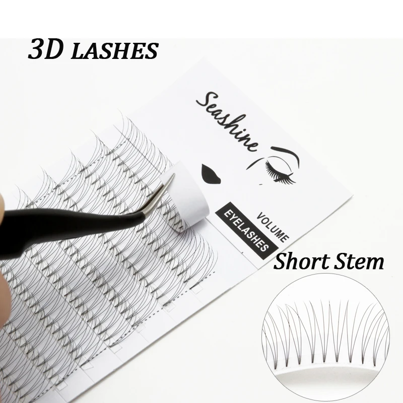 Seashine Rootless Vorgefertigten Fans 3d/4d/5d/6d Faux Nerz Lash Russische Volumen Wimpern Verlängerung Vorgefertigten Fans lash Erweiterung