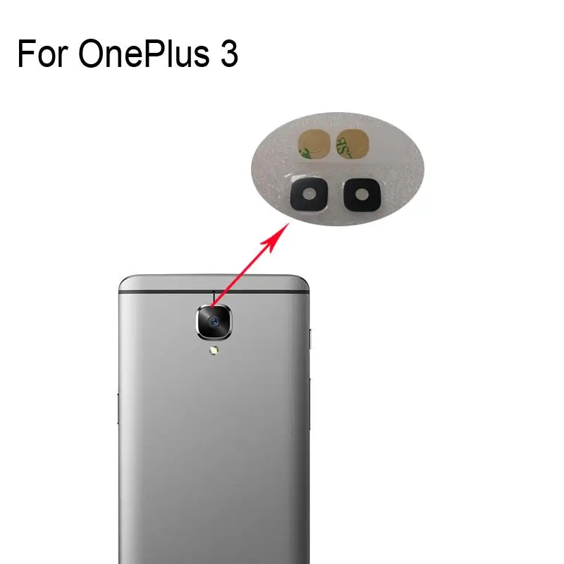 Originele Nieuwe Voor Oneplus 3 Rear Terug Camera Glazen Lens Voor Oneplus 3 Reparatie Onderdelen Voor OnePlus3