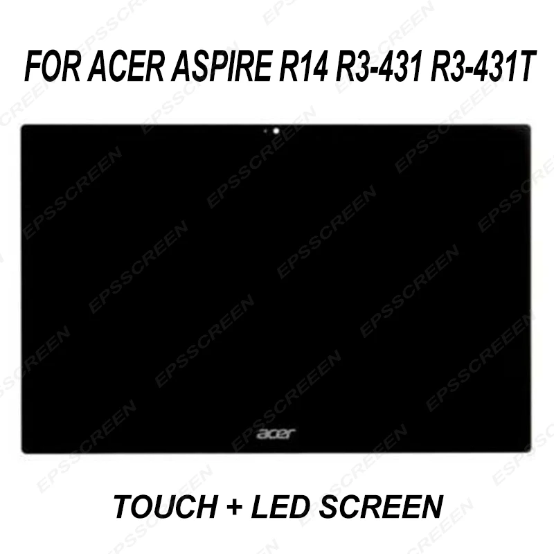 replace for Acer Aspire R14 R3-431 R3-431T Touch LED LCD Screen Digitizer Assembly display sense glass panel