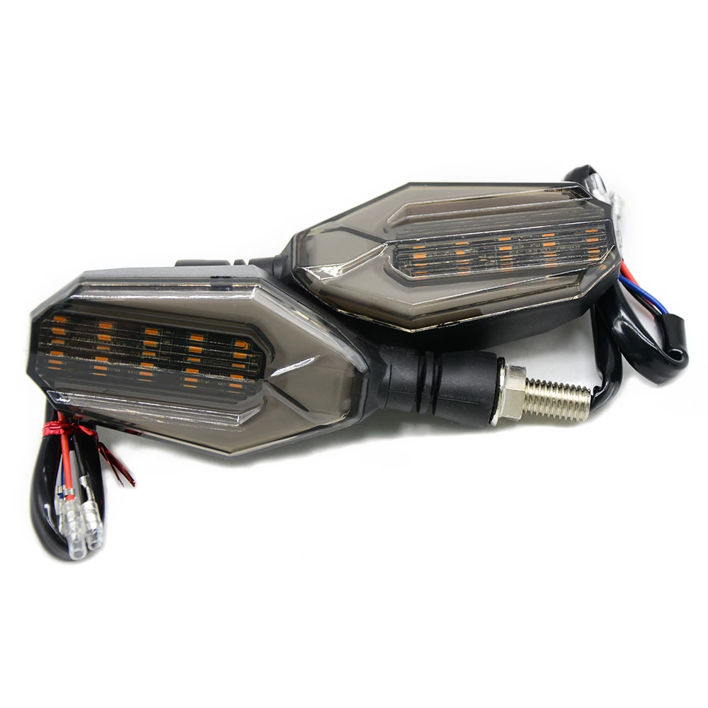 Indicatori di direzione a LED per motociclette indicatori di direzione diurna lampeggiatori per Kawasaki Honda Yamaha Suzuki Benelli Ducati BMW