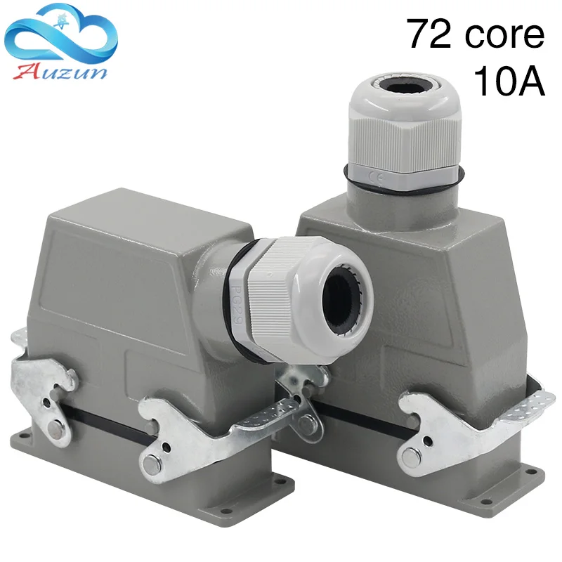 

Hdc-hdd-072 heavy duty connector 72 core rectangular cold air plug socket industrial waterproof plug 10A