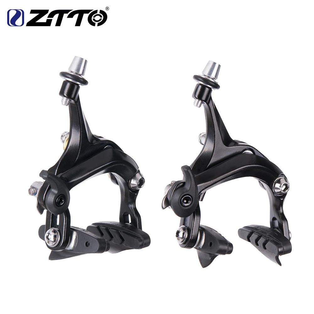 ZTTO Bicycle Parts Roadbike Bicycle Brake Racinge Dual Pivot Brake Aluminum Side Pull Caliper Front & Rear With Brake Pads 1 Set