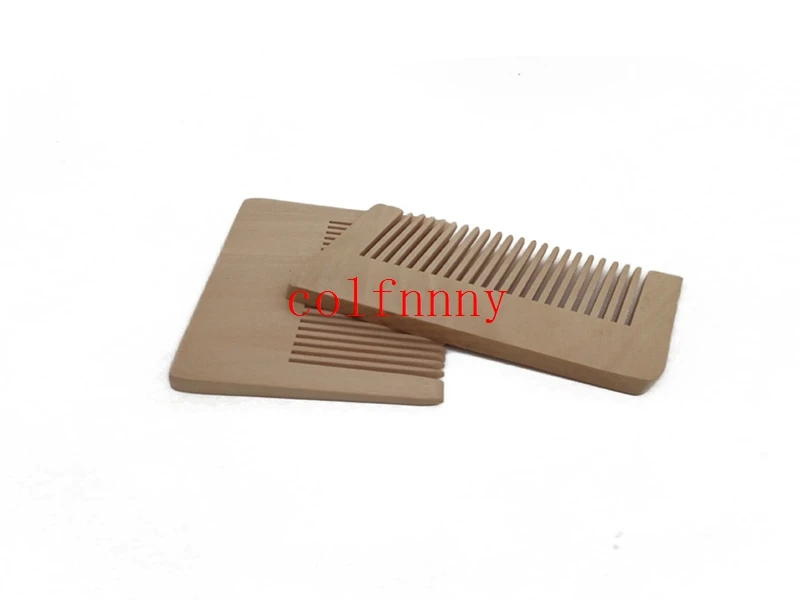 500pcs/lot Customized Logo Blank Maple Wooden Beard Hair Massage Pocket Comb. Size:8*5.4CM