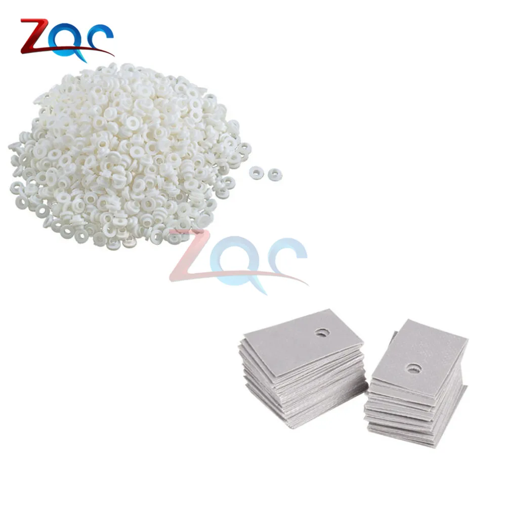 100set TO-220 Transistor Plastic Washer Insulation Washer + TO-220 Insulation Eco friendly Insulating Particles Bushing Transist