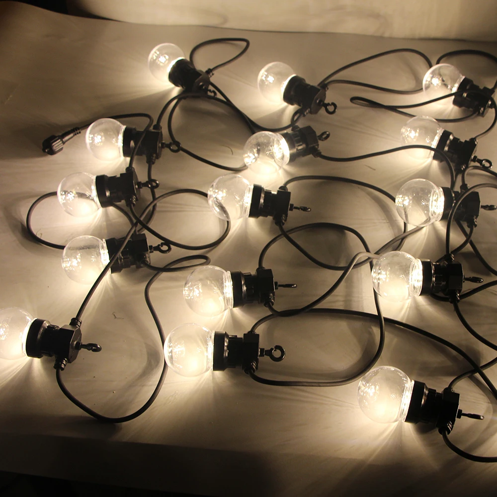 Festoon Led Globe String Light Outdoor Fairy Garden Wedding Party Street String Lamp For Backyard Patio Decor
