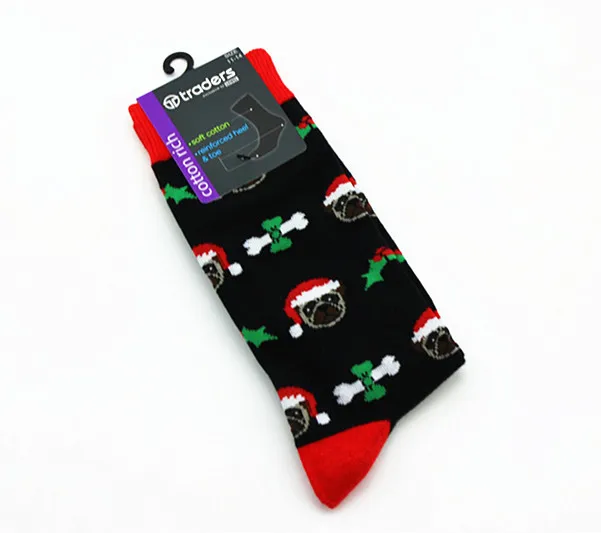 European style Cartoon pattern socks personality Christmas series happy men's sock Fashion casual calcetines hombre divertidos