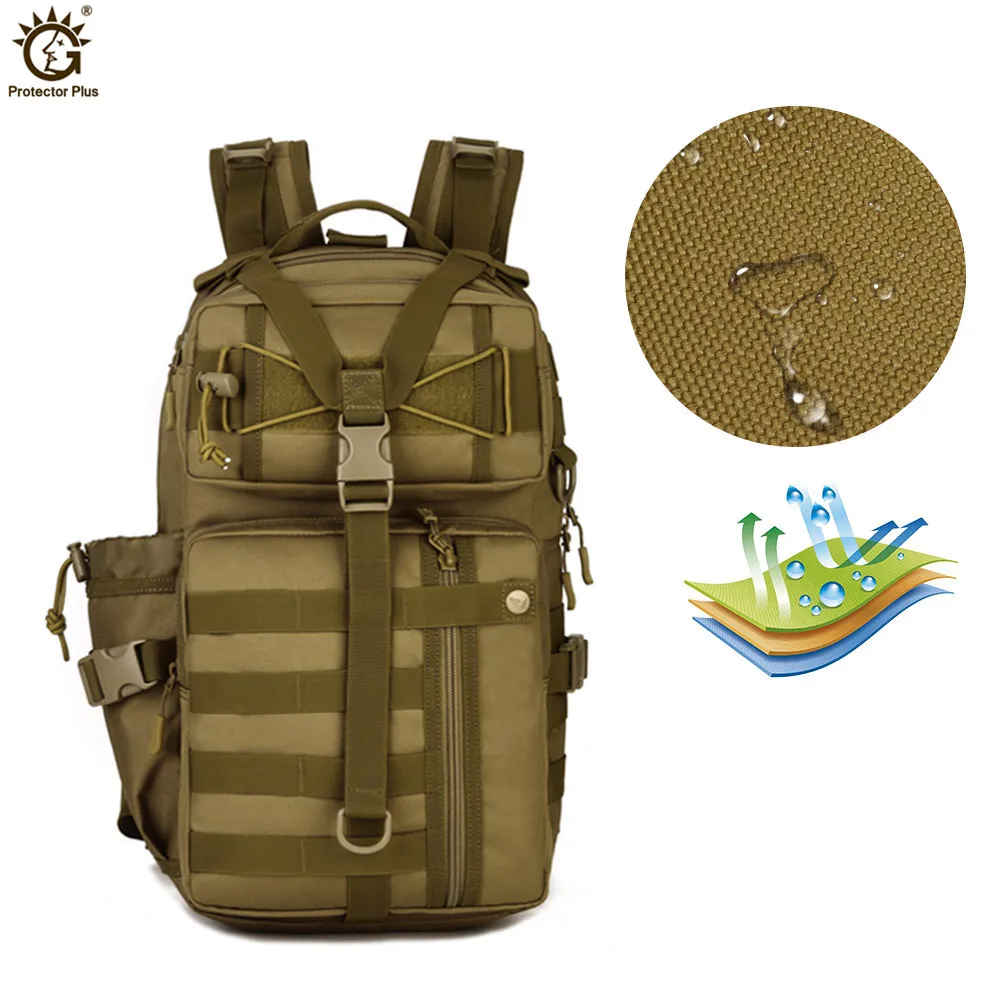 Large Capacity Tactics Backpack Nylon Water-proof Men Multifunctional Hike Camp Travel Bags Mochila