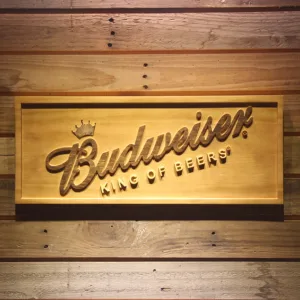 Budweiser Beer 3D Wooden Signs