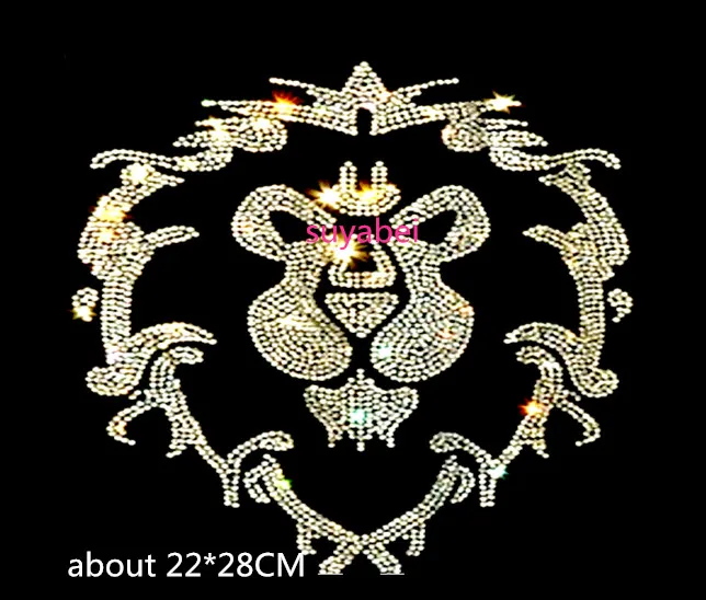 

2pc/lot Strass design stones pathces iron on crystal transfers design hot fix rhinestone applique stickers for shirt dress bag