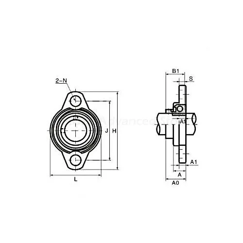 4pcs 15 mm bearing Zinc Alloy Miniature Bearings pedestal KFL002 UCFL002 FL002 flange bearings diy cnc parts image 2