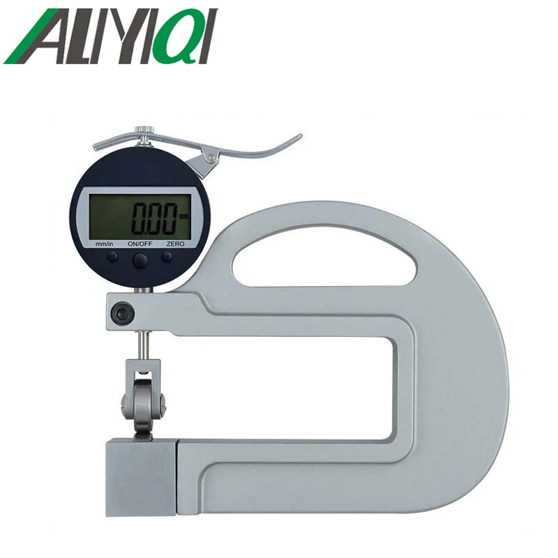 

0-10mm 0.01mm Digital Micron Thickness Gauge With Roller Insert High Precision Good Quality