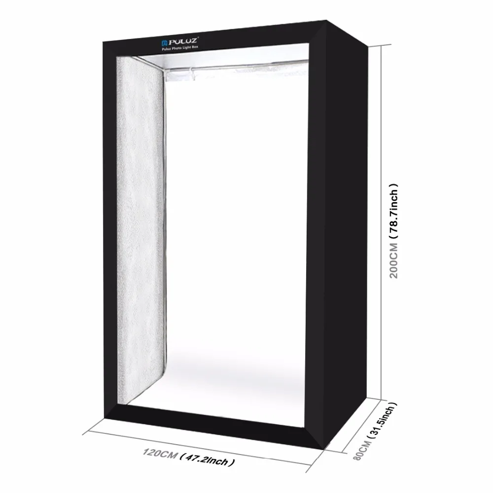 PULUZ Photo Light Box 200cm pieghevole 6 Light Strip bar 240W 5500K Photo Studio Box Shooting Camera tenda Box Studio da tavolo