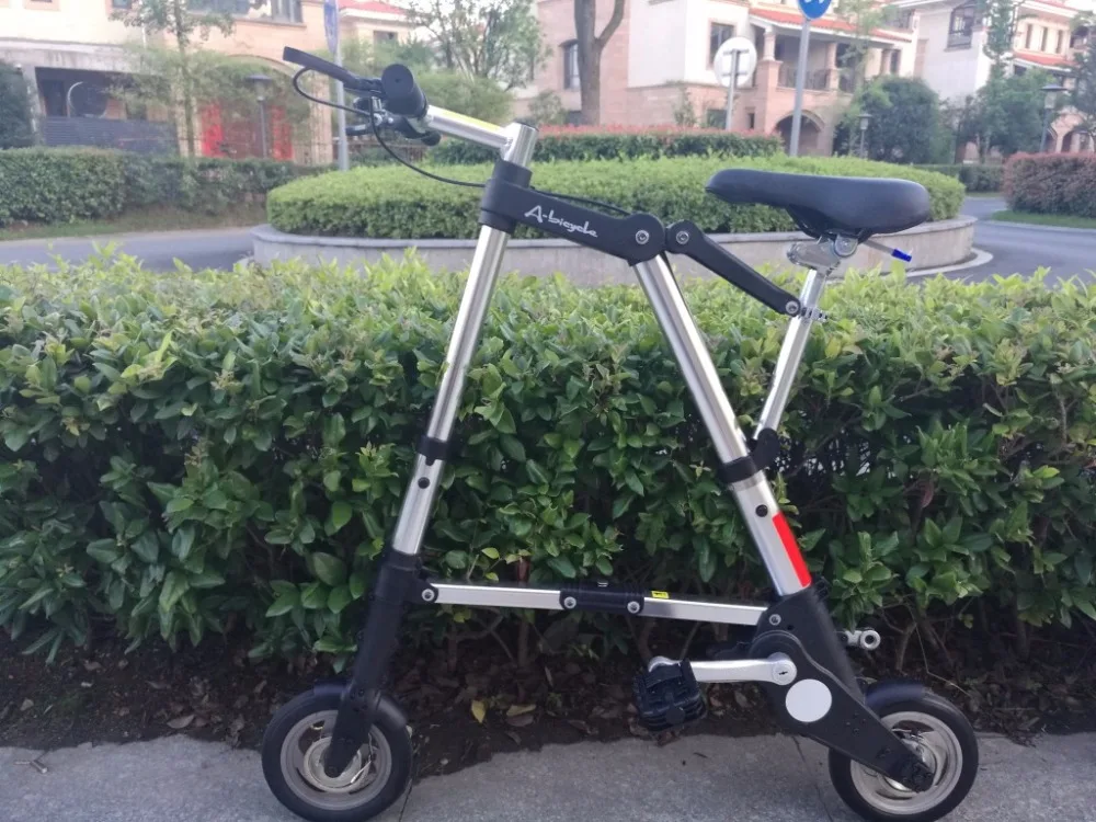 【A-bicycle 折りたたみ自転車 黒】 A-BIKEインチ/10インチ折りたたみ自転車ミニ折りたたみ自転車