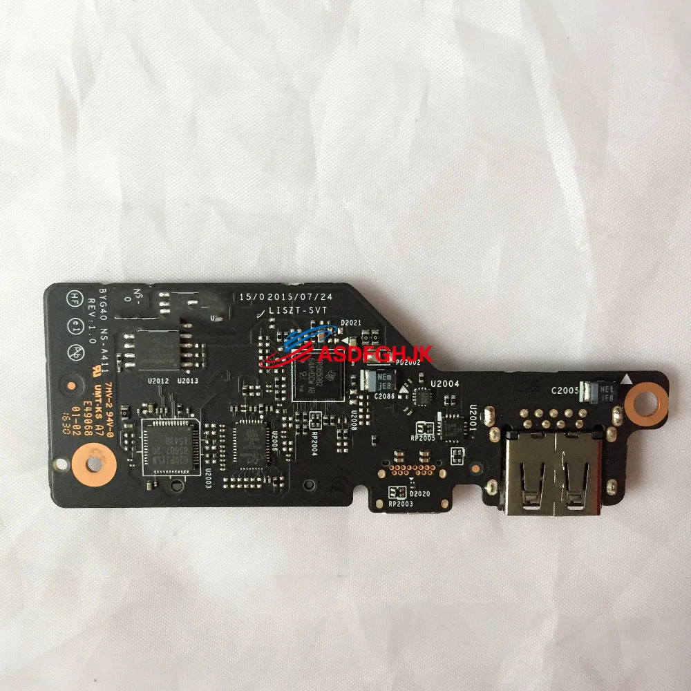 FOR lenovo laptop YOGA4 PRO YOGA900 131SK USB Card Reader Port Board BYG40 NS-A411 LISZT SVT Tested Fast Shipping