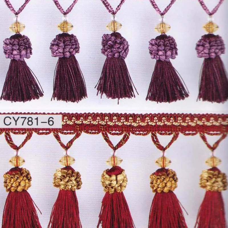 

Fringe Tassels For Sewing lace mini dresses patchwork Curtain Beads tassels Rim patchwork Drape christmas decorations for home