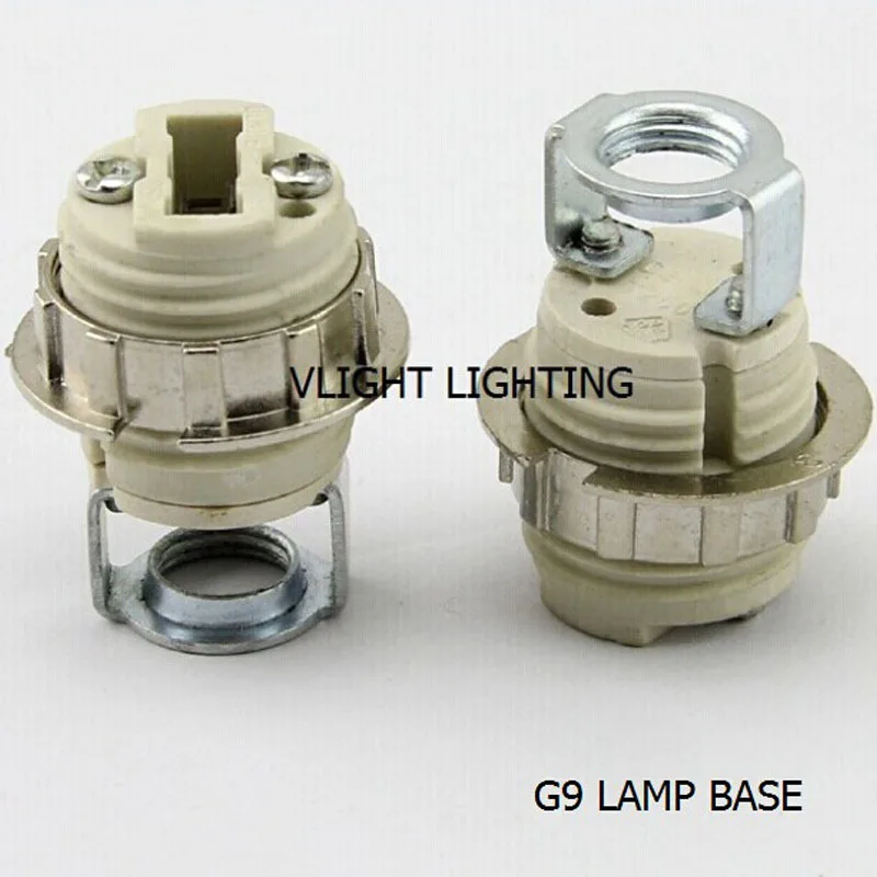 8 x G9 complete set lamp bases, G9 led socket, ceramic show lamp holder, ceramic G9 lamp hoder ,free shipping