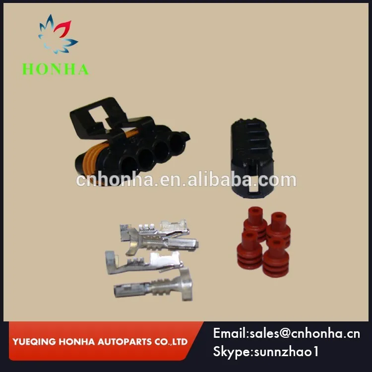 high quality hot sell 4 pin Female Waterproof wire harness sealed auto connector 12162144 for Delphi