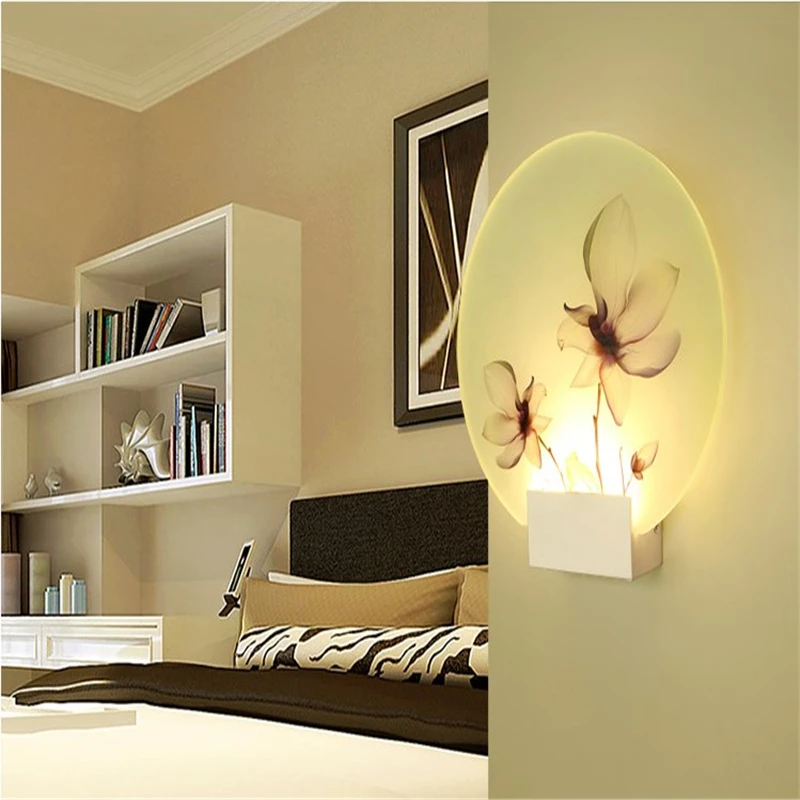 

Nordic Creative Wall Lamp Art Mural Luminaria Bedside Bedroom Study Living Room Applique Murale Luminaire Led Simple Wandlamp