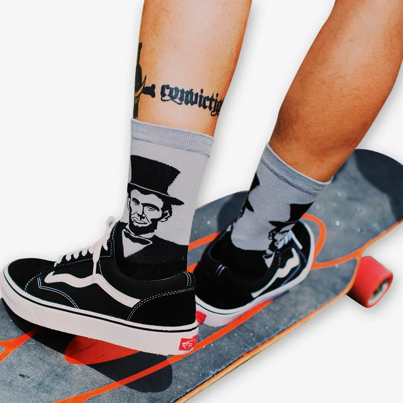 COCOTEKK Original Creative 21 Styles of Design Women Men Cotton Art Socks Van Gogh Oil Painting Socks Famous People Socks