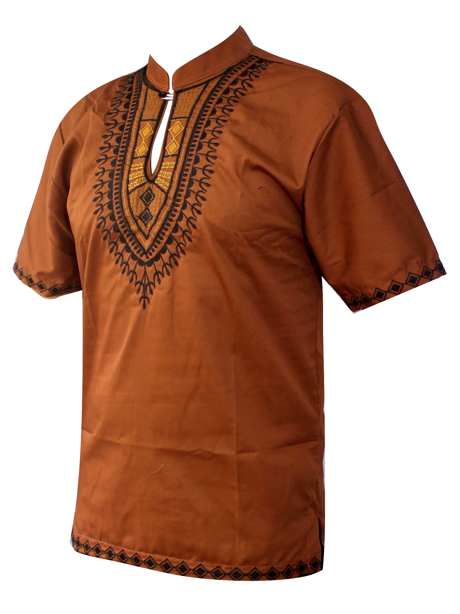 Dashikiage men African clothes africain Tops afrique Short Sleeved Caftan Shirt