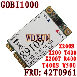 Gobi1000 fru 42T0961 3グラムwwanカード7.2 mbps + gps用thinkpad x200 x301ロック解除