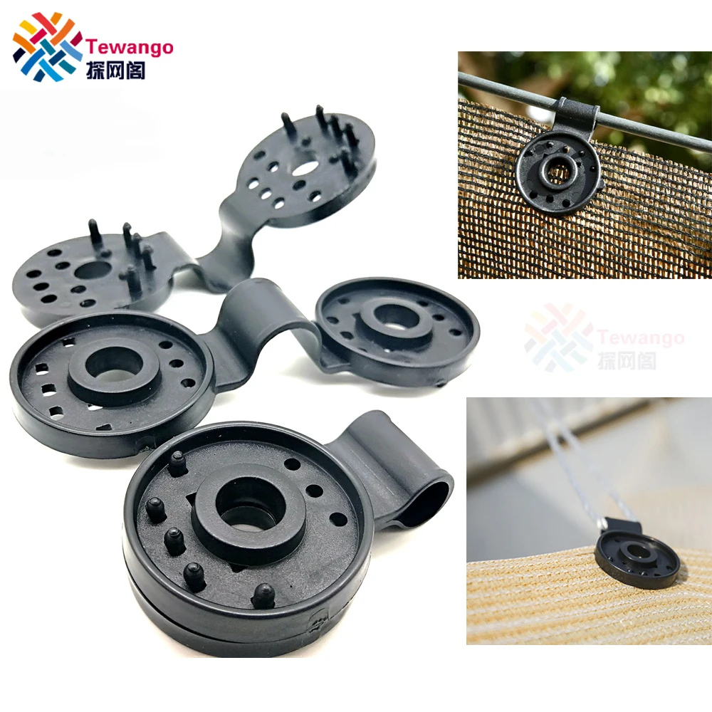 Tewango 5/10/20/50pcs-Pack Clip Pest Net Ombra Vele Dello Schermo di Segretezza Pellicola a Effetto Serra Tarp Hang Clip anello di Tenuta istante Attrezzi Da Giardino