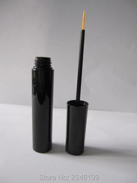 

10ML 50pcs/lot DIY Eyelash Growth Liquid Refillable Tube, Black Empty Eyeliner Liquid Packaging Tube, Plastic Cosmetic Container