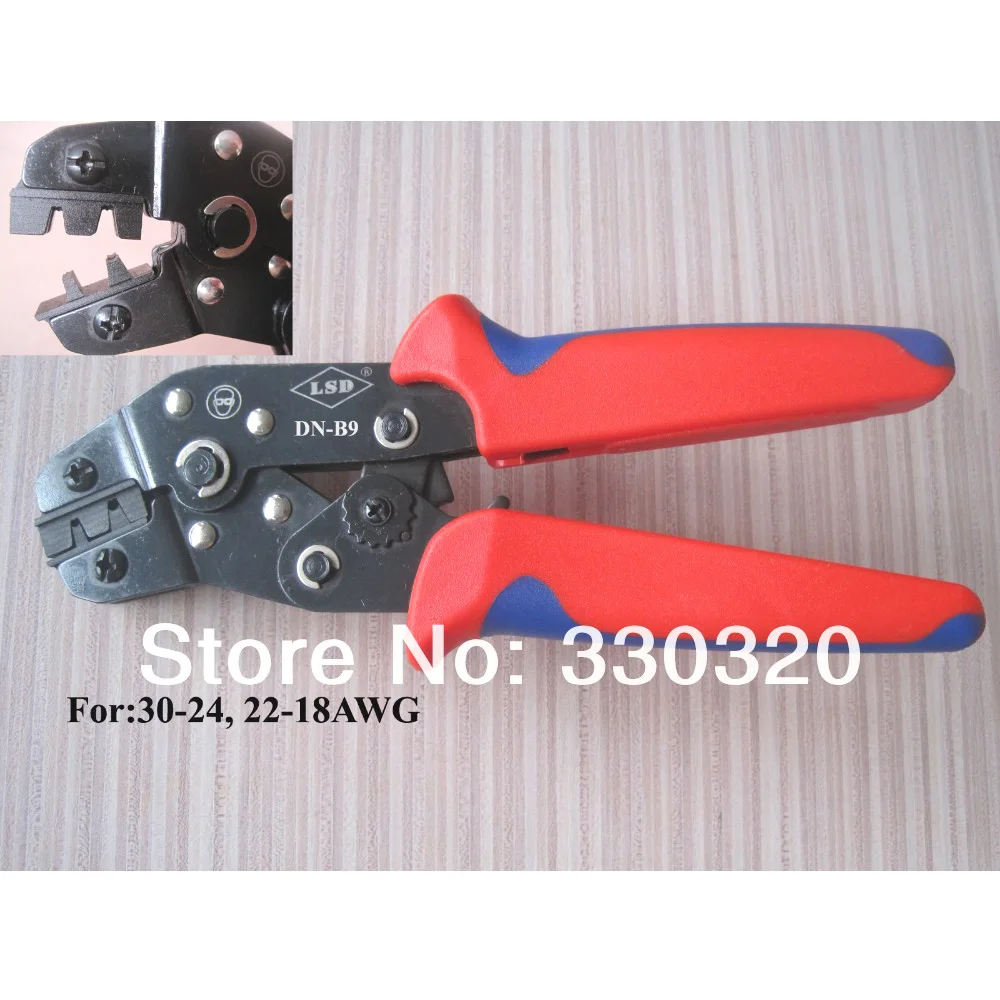 

Terminal crimping pliers for crimping dupont pin connector 30-18 AWG,D-SUB connector crimping tool DN-B9