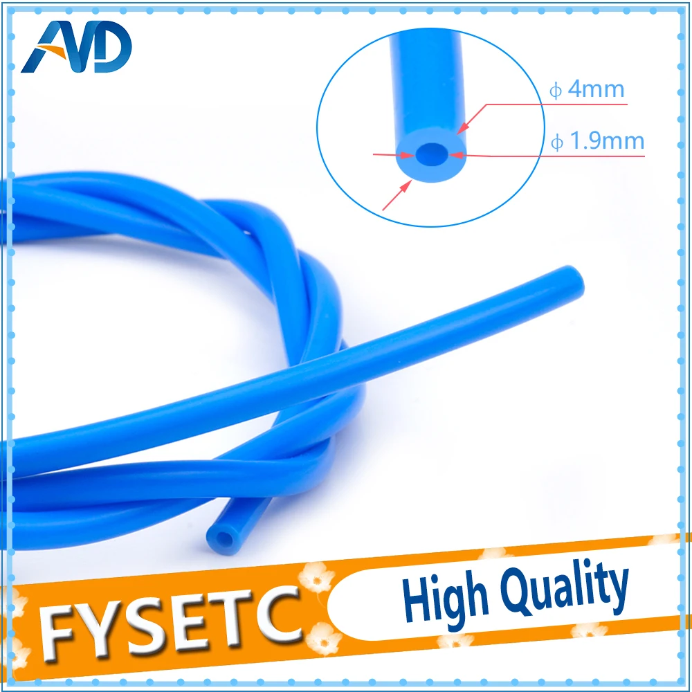 1 Meter PTFE Tube Teflonto TL-Feeder Rostock Bowden Extruder 1.75mm Filament ID 1.9mm OD 4mm Cloned Capricornus Tube