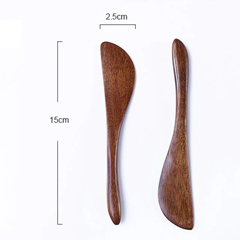 200Pcs/Lot Wooden Mask Japan Butter Knife Marmalade Knife Dinner Knives Tabeware with Thick Handle High Quality Wholesale