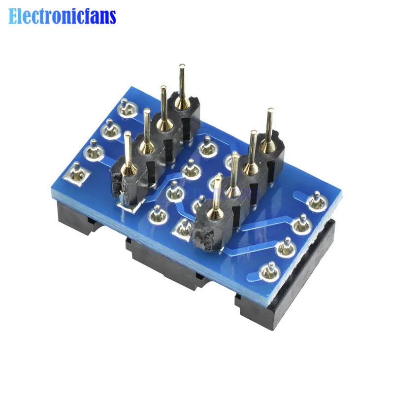 Dual DIP8 to DIP8 Mono Opamp PCB+Pin+Socket For NE5532 OPA2132 OPA627 TL072 P07