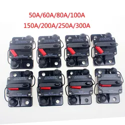 50-300A AMP Circuit Breaker Dual Battery IP67 Waterproof 12V 24V Fuse Manual Reset Car Circuit Breaker