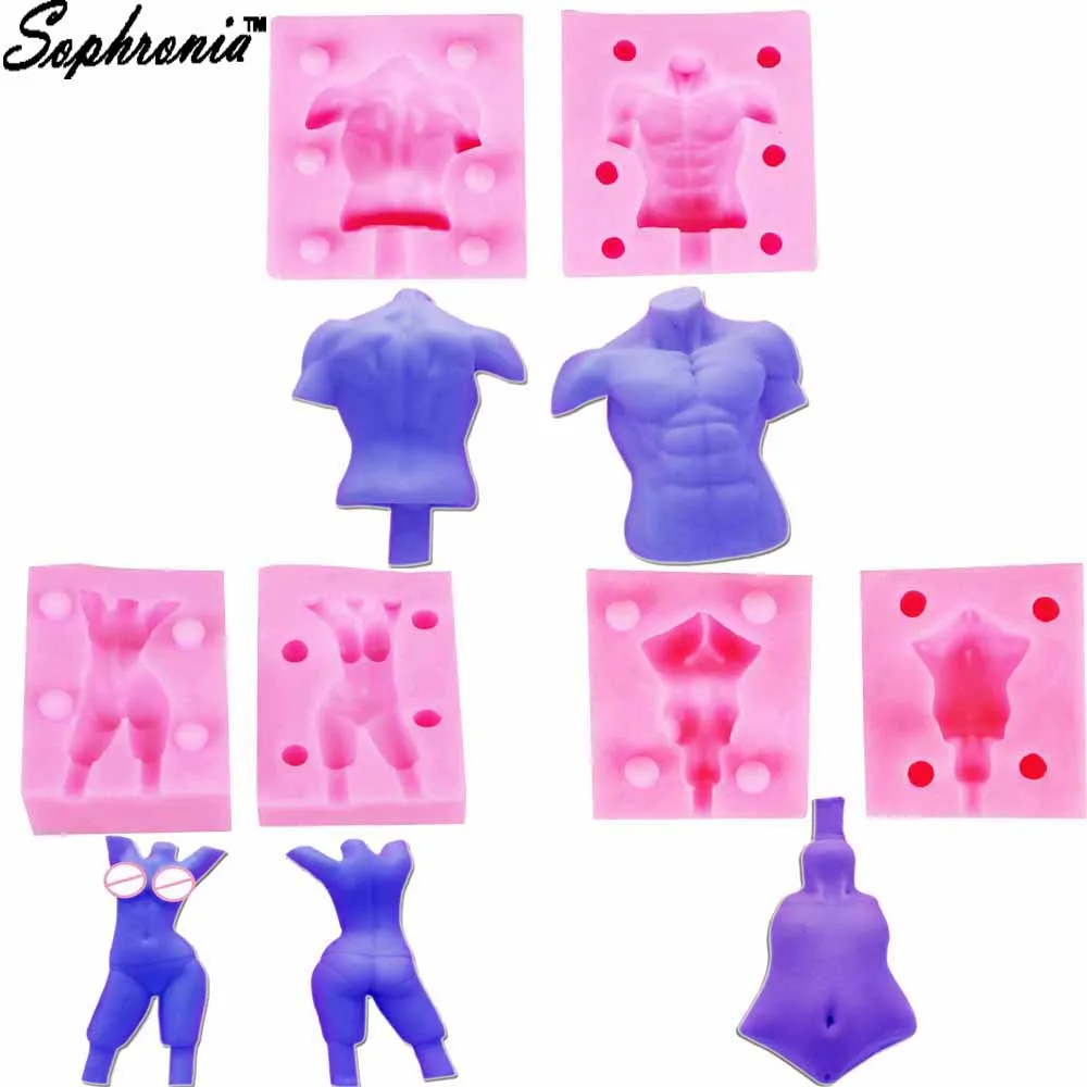 Woman Man Body Cake Molds Silicone Chocolate Form For Baking Candy Pudding Cupcakes Pastry Decoration Confectionery Moulds