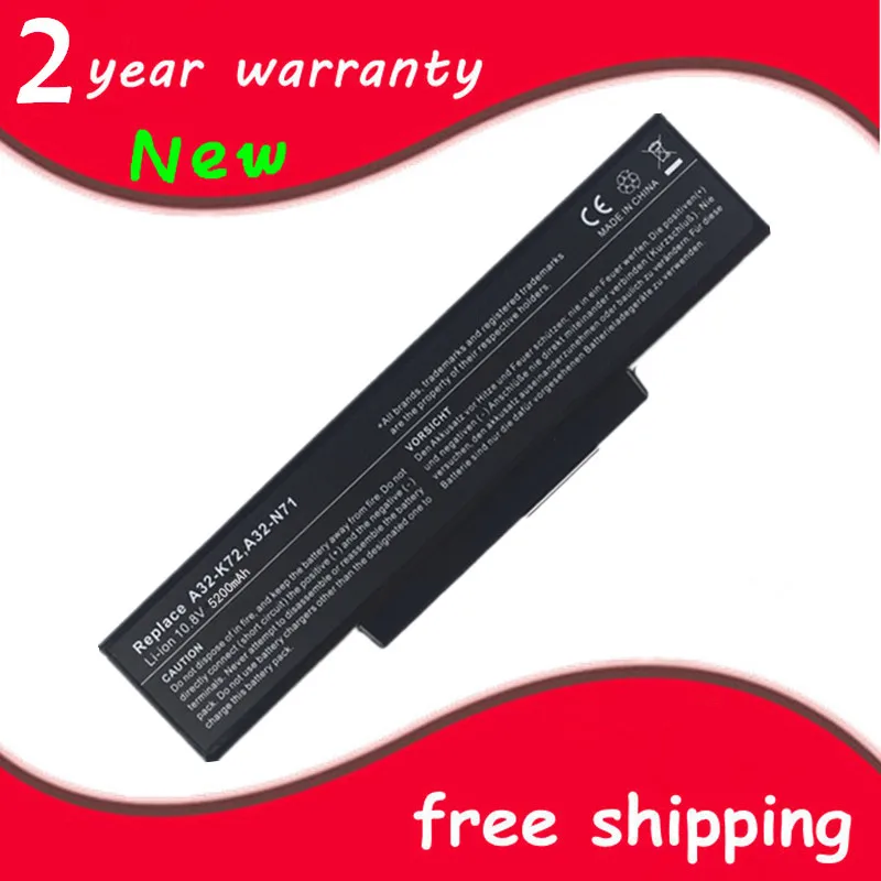 New Laptop battery For ASUS K72 K72D K72DR K72DY K72F K72J K72JB K72JA K72JC K72JE K72K K72L K72N K72P K72Q K72R