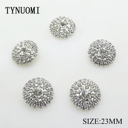 TYNUOMI 10pcs / lot23MM Rhinestone Button Clothing Sewing Decorative Button DIY Craft Decoration Materials Sale Price