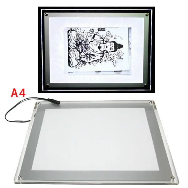 New Tattoo Accessory USB LED Tattoo Art Light Box Stencil paper Transfer Tracing Table Tattoo light box stencil For Tattoo Gun