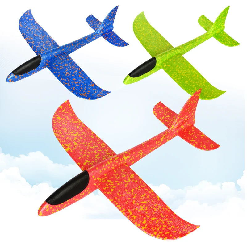 48cm Big Hand Launch Throwing Foam Palne EPP Airplane Model Glider Plane Aircraft Model Outdoor DIY Educational Toy For Children