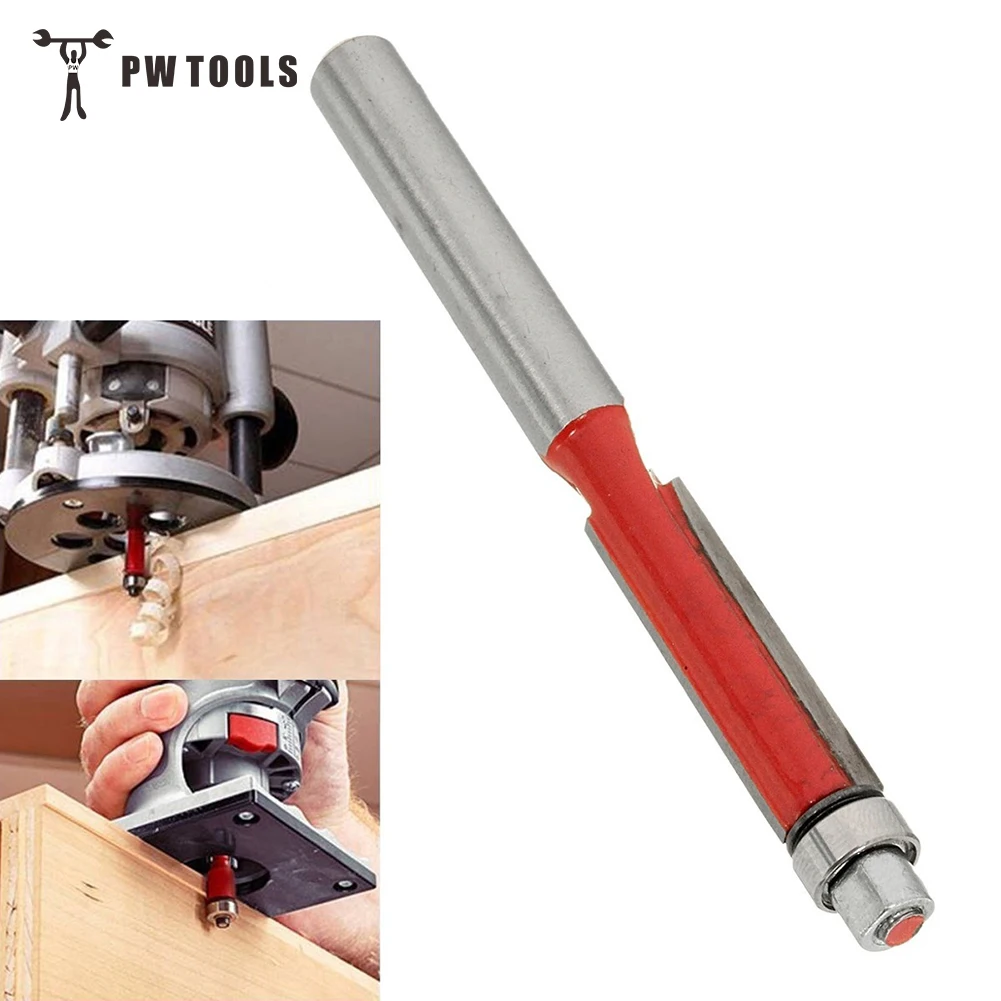 1 Pcs Flush Trim Router Bit 1/4'' Shank Carpentry Flush Trim Bit Carving Woodworking Router Bit Woodworking Tool