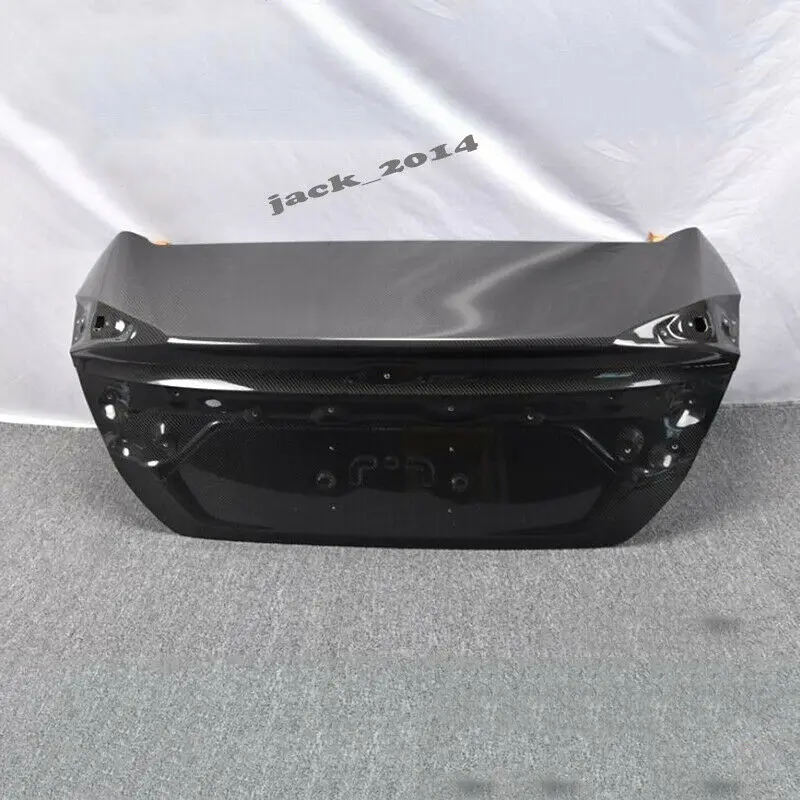 Real CARBON FIBER Rear Trunk Lid For 2016 2017 2018 2019 Honda Civic 10th 4Dr Sedan